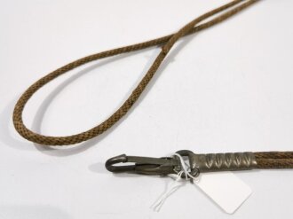 U.S. Army WWI, Pistol Lanyard, "PAT. FEB-20-17", 92 cm, used good condition