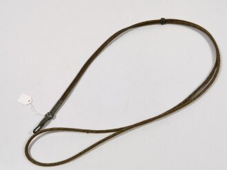 U.S. Army WWI, Pistol Lanyard, "PAT. FEB-20-17", 92 cm, used good condition