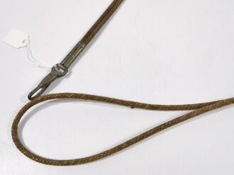 U.S. Army WWI, Pistol Lanyard, "PAT. FEB-20-17", 92 cm, used good condition