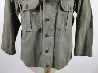 U.S. WWII, HBT Fatigue Shirt, used good condition