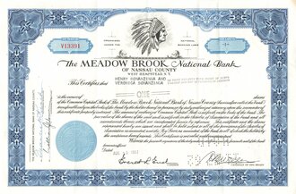Aktie The Meadow Brook National Bank of Nassau County,...