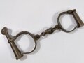 Civil war and Sheriffs 1880 hand cuffs , Iron, 7 x 10 cm, good condition