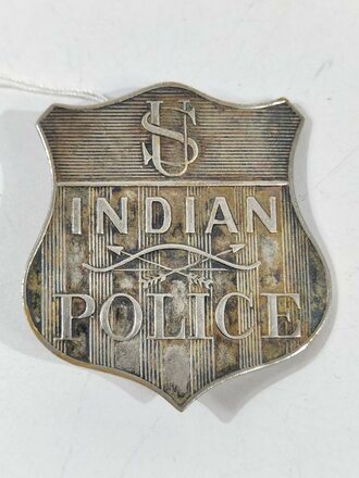 U.S.  Indian Police Badge, ca. 5 x 4,5 cm, most likely reproduction