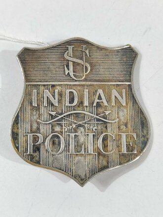 U.S.  Indian Police Badge, ca. 5 x 4,5 cm, most likely...