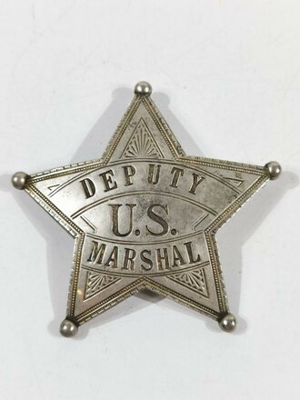 U.S. Deputy/Marshal Badge, cupper/non-ferrous and silver...