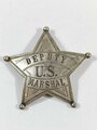 U.S. Deputy/Marshal Badge, cupper/non-ferrous and silver plated metal, 7 cm, good condition, most likely reproduction