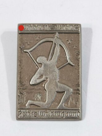 Blechabzeichen Reichsluftschutzbund, "Luftschutz ist Selbstschutz", ca. 3,5 x 2,5 cm, guter Zustand
