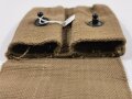 U.S. WWI, AEF Double/Twin Magazine Pouch M1912  for Colt M1911 automatic pistol, "RUSSEL", dated 1918, ca. 13 x 10 x 2 cm, vgc