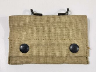 U.S. WWI, AEF Pouch M1910 for First Aid Packet first pattern, "The M-H CO. 7-1918", ca. 8 x 13 cm, vgc