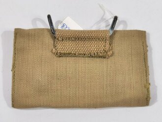 U.S. WWI, AEF Pouch M1910 for First Aid Packet first pattern, "R.I.A. 1918", ca. 8 x 13 cm, vgc