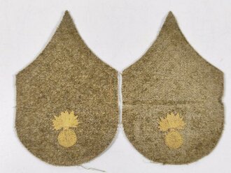 U.S. WWI, AEF Pair of Ordnance Sergeant Rank Insignia, vgc