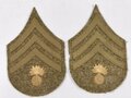 U.S. WWI, AEF Pair of Ordnance Sergeant Rank Insignia, vgc