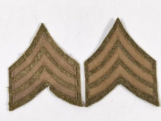 U.S. WWI, AEF Pair of Standard issue Corporal Rank Insignia, vgc