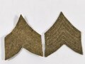 U.S. WWI, AEF Pair of Standard issue Corporal Rank Insignia, vgc