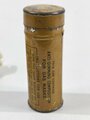 U.S. WWI, AEF Can with Anti-Dimming Stick for Gas Masks, ca. 8 x 3 cm, good condition