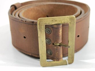 Great Britan WWI, Garrison Belt M1902, "R.W. STIBY 1917", used good condition