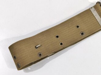 U.S. Army, Green M1910 Revolver Cartridge Belt with four pockets for cal .45, eagle snap, good condition