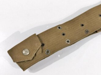 U.S. Army, Green M1910 Revolver Cartridge Belt with four pockets for cal .45, eagle snap, good condition