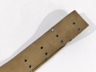 U.S. Army, Green M1910 Revolver Cartridge Belt with four pockets for cal .45, eagle snap, good condition