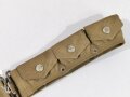 U.S. Army, Green M1910 Revolver Cartridge Belt with four pockets for cal .45, eagle snap, good condition