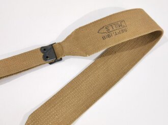 U.S. Army WWI, one part of Rifle man suspenders, Mills, dated Sept. 1918, vgc