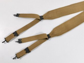 U.S. Army WWI, AEF M1907 Rifle man suspenders second pattern, Mills, vgc