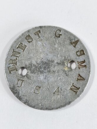 U.S. Army WWI, AEF "Dog Tag"