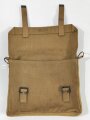 U.S. most likely WWI era Mills manufactured Haversack similar to British 1908 pattern.,"First Motor Corps Mass. State Guard"  Stamp,  29 x 25 x 5 cm, good condition