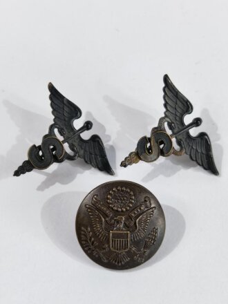 U.S. Army WWI, Pair of Sanitary Corps Insignia...