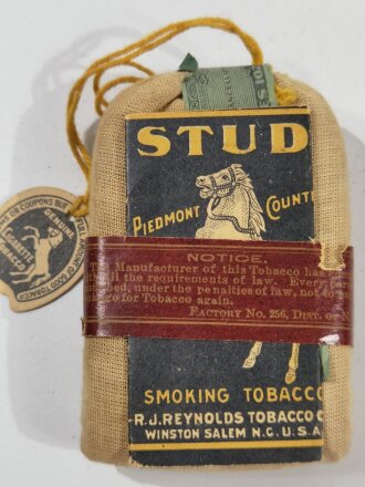 U.S. Pouch of "Stud" Smoking Tobacco, "R.J. Reynolds Tobacco Co. Winston-Salem N.C. U.S.A.", sealed gc