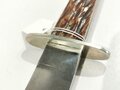Bowie Knife with Bone handle shell, "Alfred Williams Sheffield England",  Blade 15 cm (6"), good condition