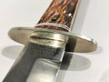 Bowie Knife with Bone handle shell, "Alfred Williams Sheffield England",  Blade 15 cm (6"), good condition