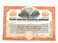 Aktie "Maine Central  Railroad Company", 04.01.1916, incl. Echtheitszertifikat und hist. Hintergrundinformationen, DIN A4