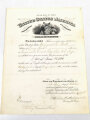 U.S. Pension Certificate for a Soldier Widow, No. 500899, 10.10.1900, DIN A4