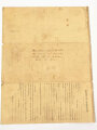 U.S. Civil War Certificate of Discharge, Union Army, Regiment of Indiana Heavy Artillery Volunteers, 20.01.1866, DIN A4