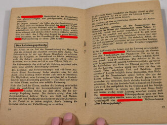 "Nicht Phrasen sondern Klarheit", Walter Tießler, Zentralverlag der NSDAP,  30 Seiten, 1942, gebraucht, DIN A5