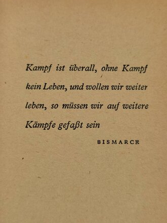 "Vater aller Dinge. Ein Buch des Krieges", Zentralverlag der NSDAP, Kurt Eggers, 80 Seiten, 1943, Einband vollständig abgelöst, gebraucht, DIN A5