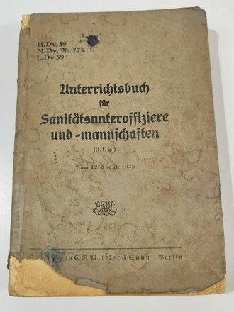 "Unterrichtsbuch für Sanitätsoffiziere und...