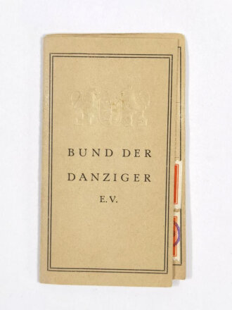 Ausweis "Bund der Danziger e.V.", Ortsstelle...