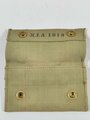 U.S. WWI, AEF Pouch M1910 for First Aid Packet first pattern, "R.I.A. 1918", ca. 8 x 13 cm, vgc