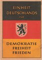 Deutscher Volkskongress Thüringen "Sammelkarte Nr. 17", Jena, 1948, gebraucht DIN A6