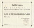 Liga der Nichtfrontkämpfer, Besitzzeugnis für das Ehrenzeichen am Bande, Düsseldorf 02.02.1927, gebraucht, DIN A5