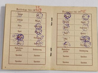 Mitgliedskarte "Kindergruppen der NS-Frauenschaft", Gau Süd-Hannover-Braunschweig, 01.08.19140, sehr guter Zustand, kleinformat
