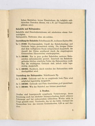 "Schlüssel und Erläuterungen zum Lesen der Kartenzeichen...", M. Damuß, ohne Jahr, gebraucht, DIN A5
