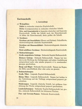 "Schlüssel und Erläuterungen zum Lesen der Kartenzeichen...", M. Damuß, ohne Jahr, gebraucht, DIN A5