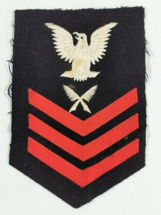 U.S. Navy WWII, Yeoman First Class Rank Insignia, 15 x 10...