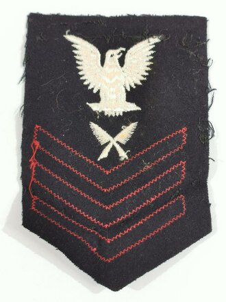 U.S. Navy WWII, Yeoman First Class Rank Insignia, 15 x 10...