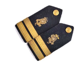 U.S. Navy WWII, USNNC United States Navy Nurse Corps, Pair of Lieutenant Shoulder Rank Insignia, used gc