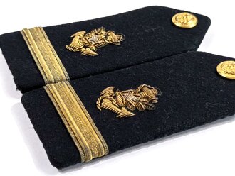 U.S. Navy WWII, USNNC United States Navy Nurse Corps, Pair of Ensign Shoulder Rank Insignia, used gc