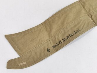 British WWII, Detachable Collar for Khaki Shirt, Size 4, ca. 7 x 43 cm, vgc